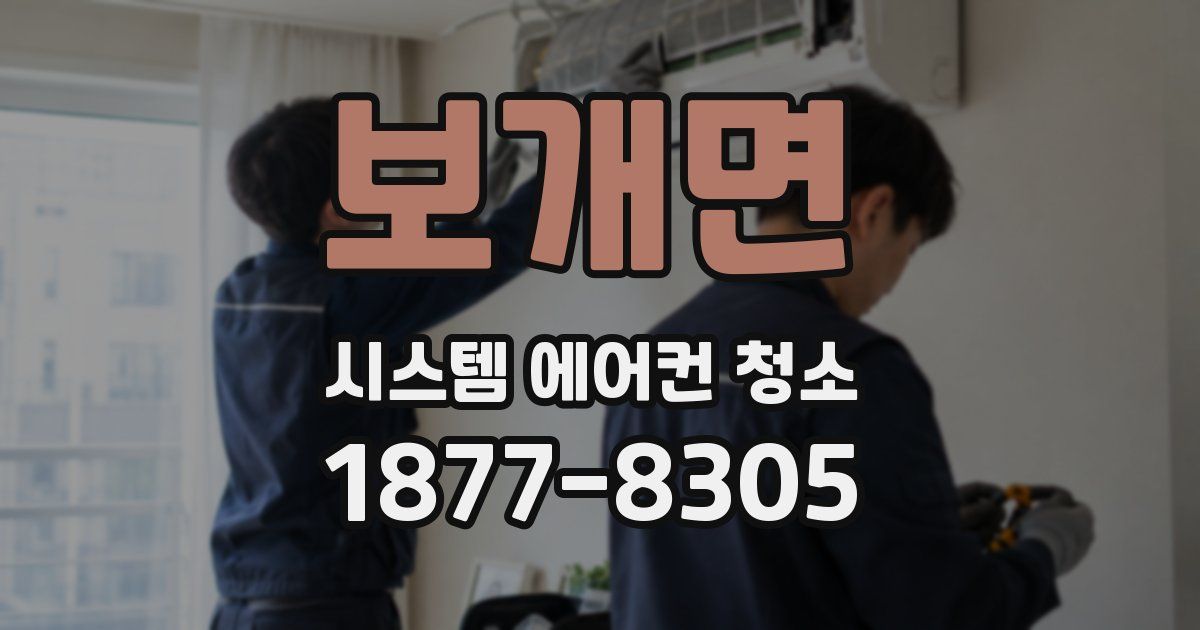 보개면 시스템 에어컨 청소