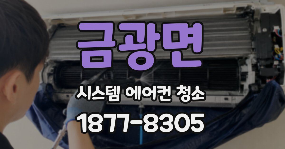 금광면 시스템 에어컨 청소