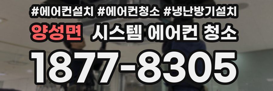 양성면 시스템 에어컨 청소