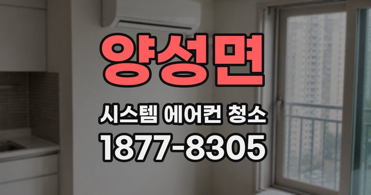 양성면 시스템 에어컨 청소