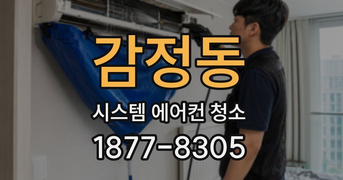 감정동 시스템 에어컨 청소