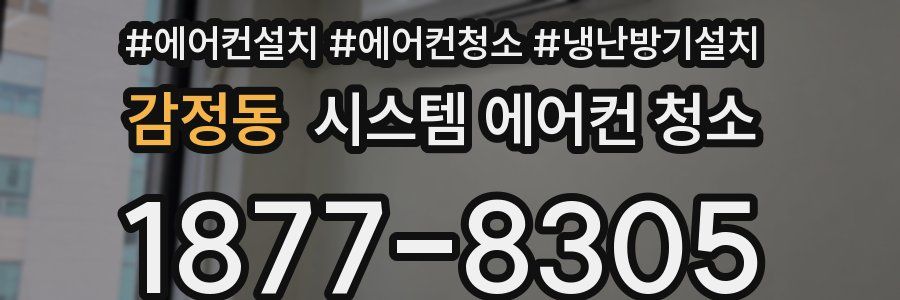 감정동 시스템 에어컨 청소