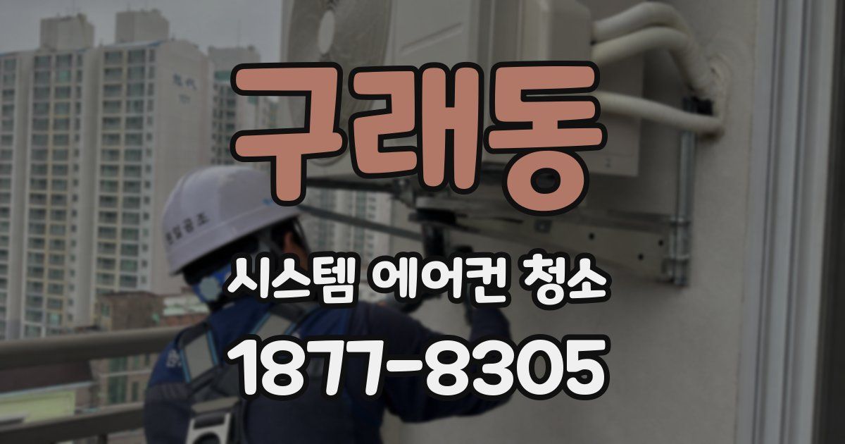 구래동 시스템 에어컨 청소
