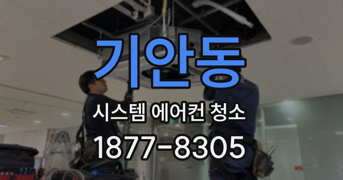 기안동 시스템 에어컨 청소