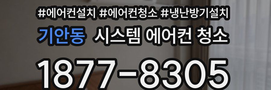 기안동 시스템 에어컨 청소
