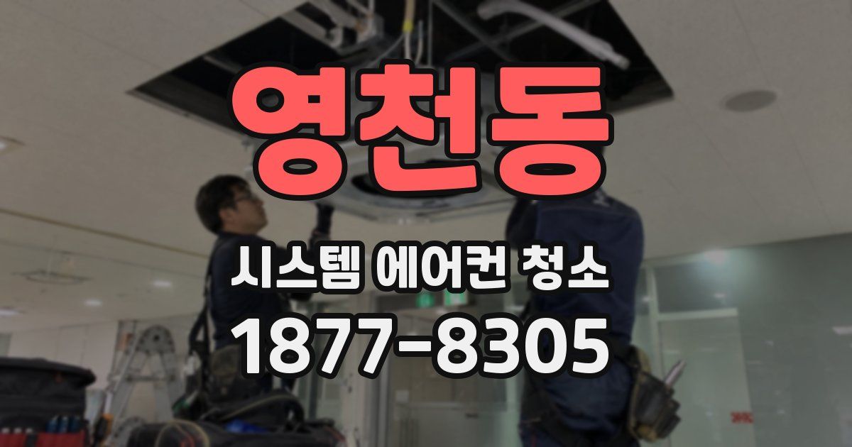 영천동 시스템 에어컨 청소