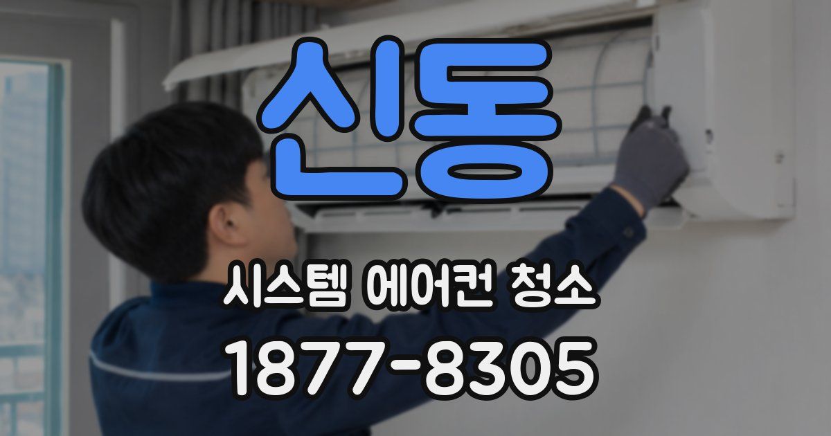 신동 시스템 에어컨 청소