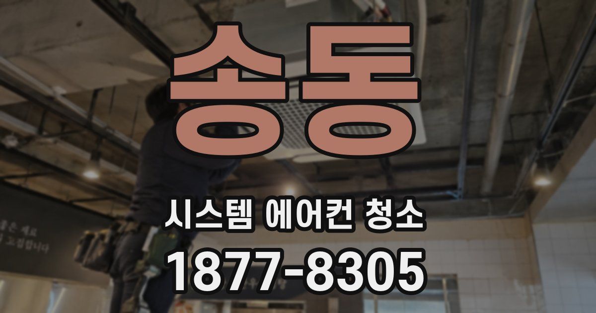 송동 시스템 에어컨 청소