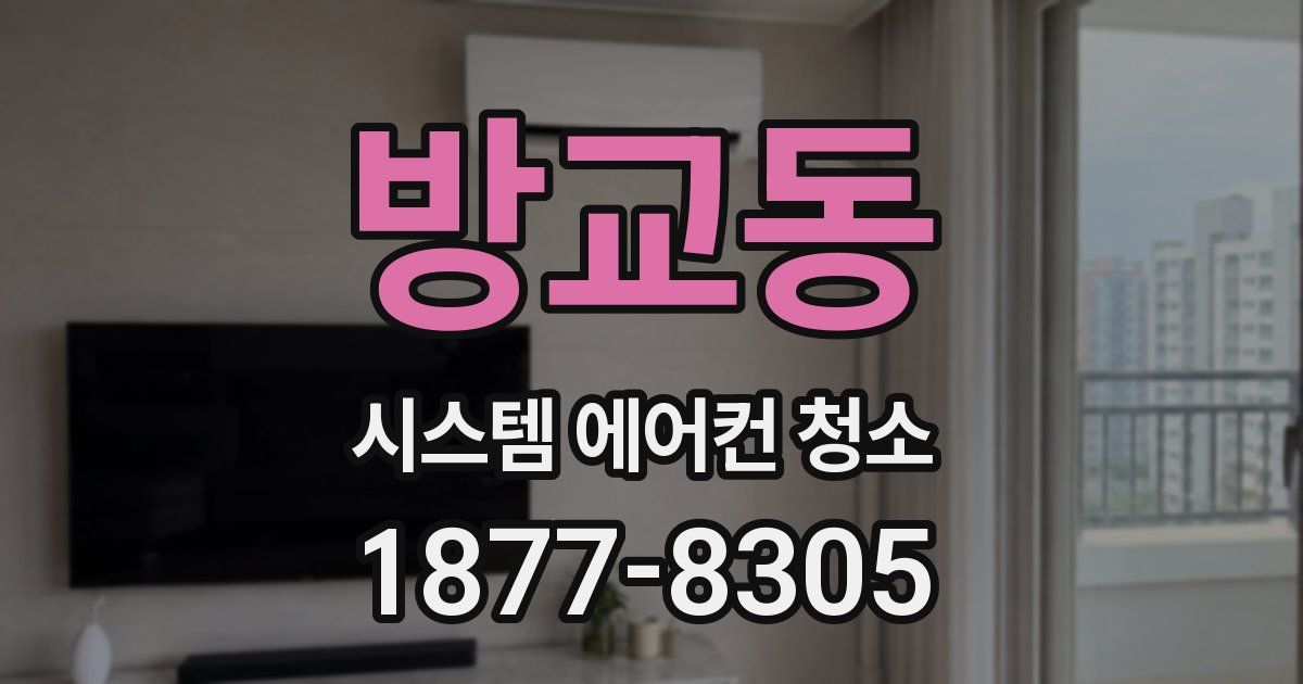 방교동 시스템 에어컨 청소
