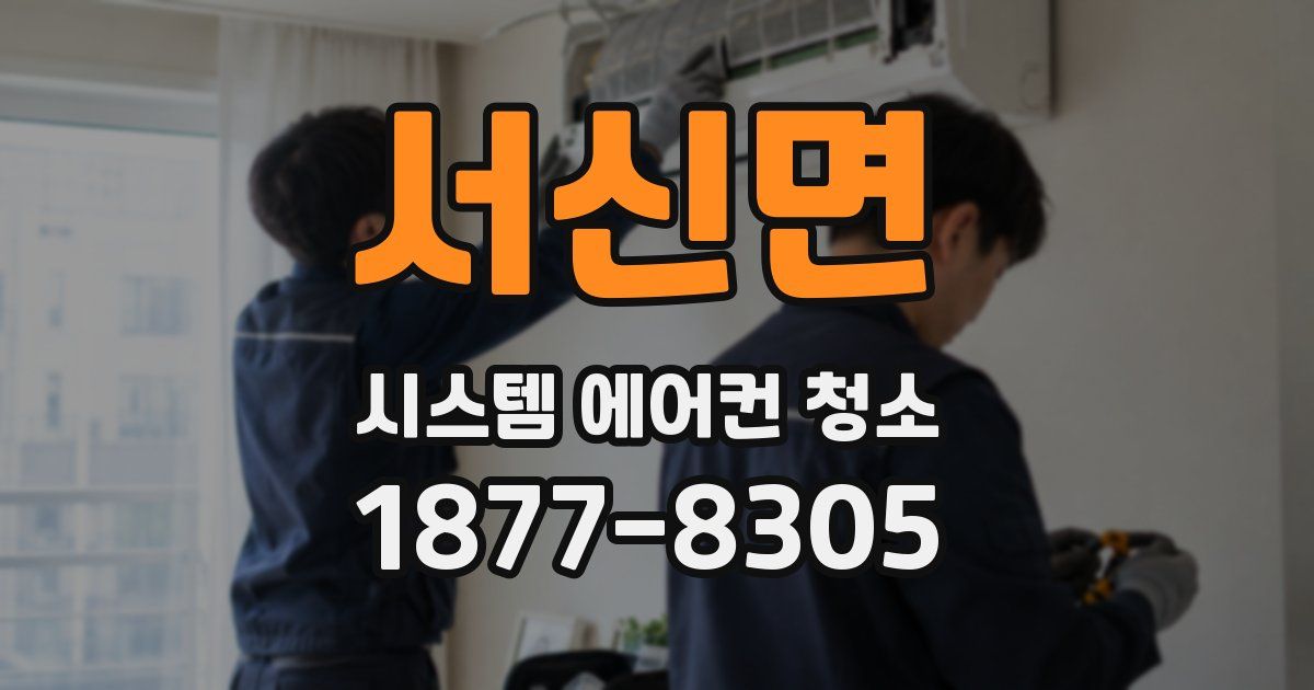 서신면 시스템 에어컨 청소