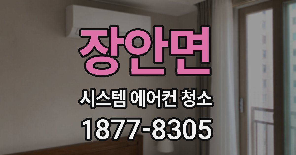 장안면 시스템 에어컨 청소