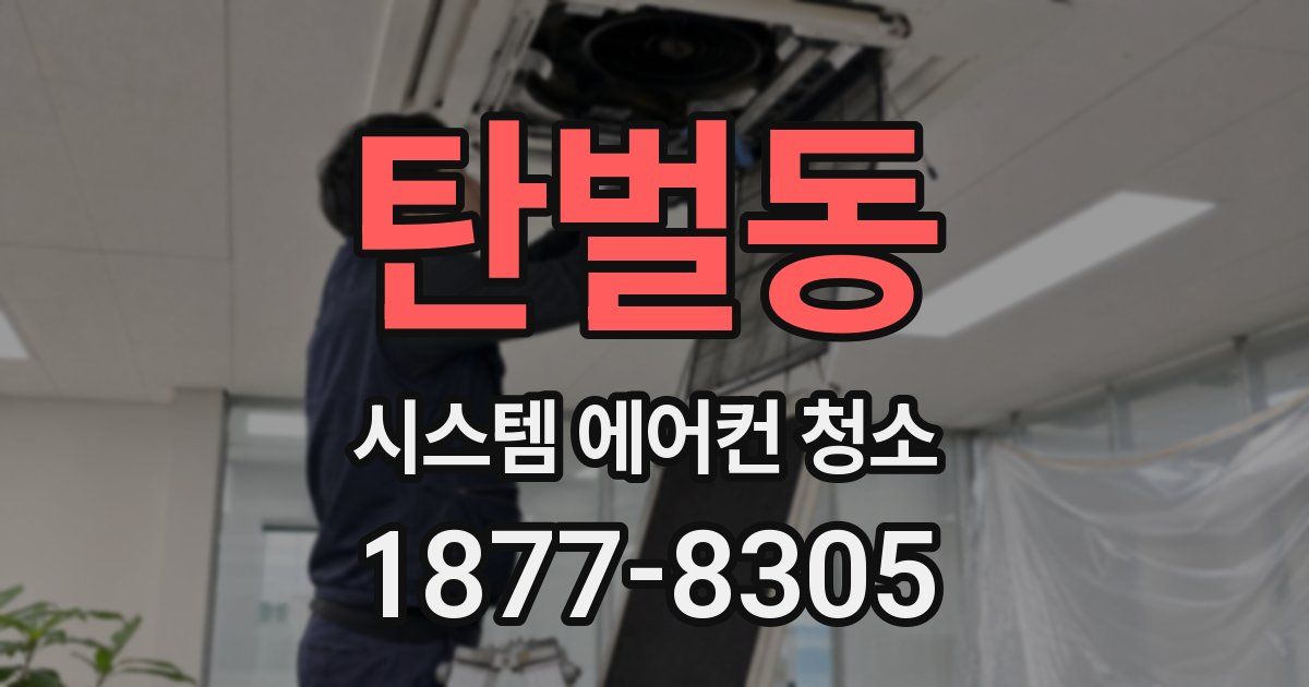 탄벌동 시스템 에어컨 청소