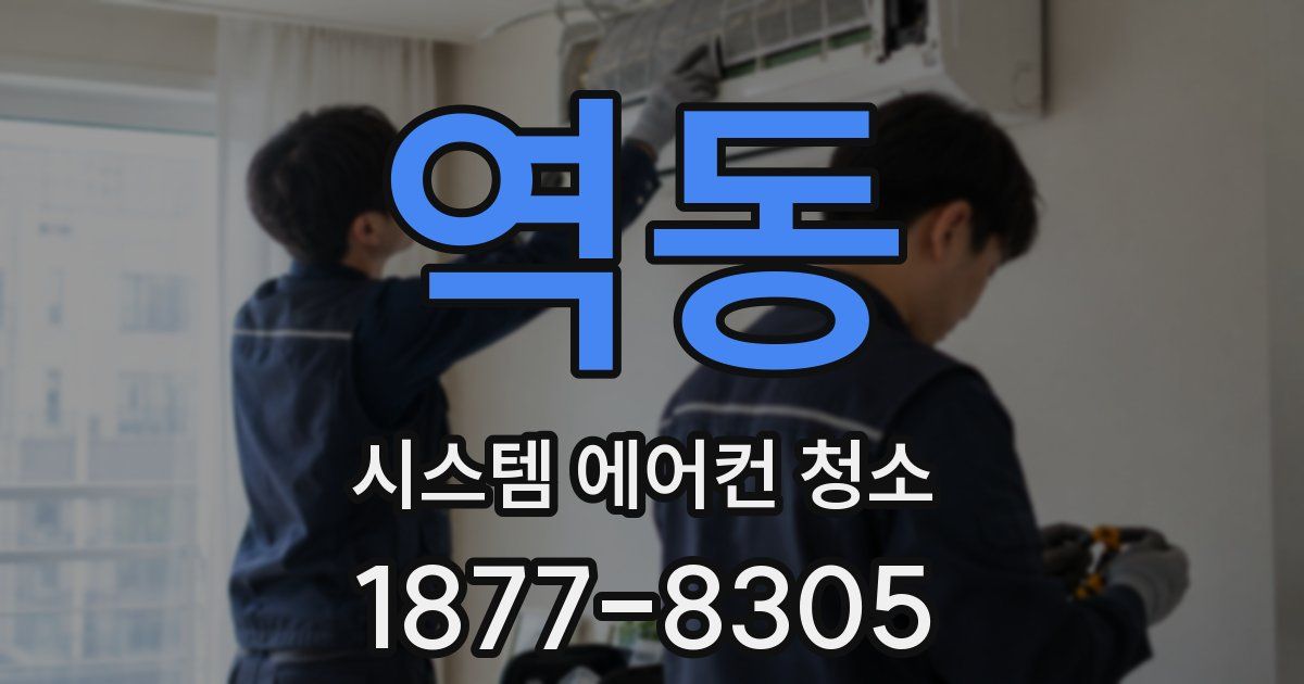 역동 시스템 에어컨 청소
