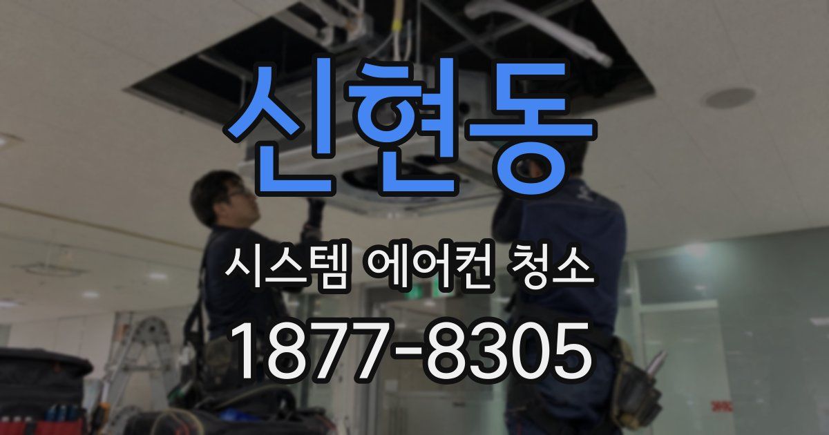 신현동 시스템 에어컨 청소