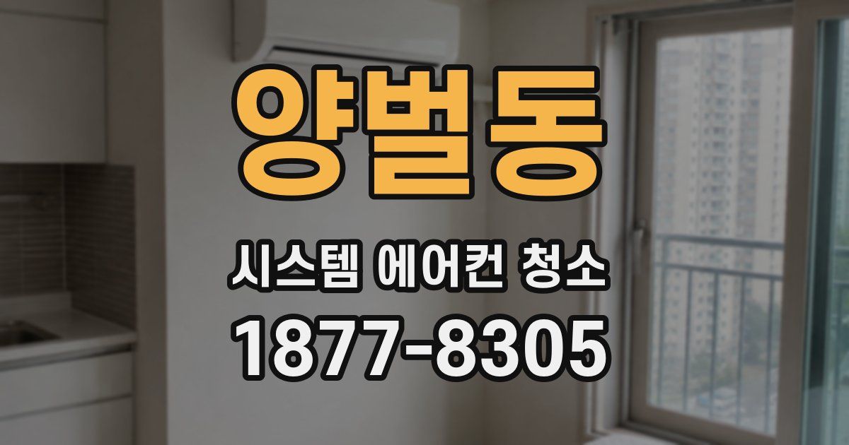 양벌동 시스템 에어컨 청소