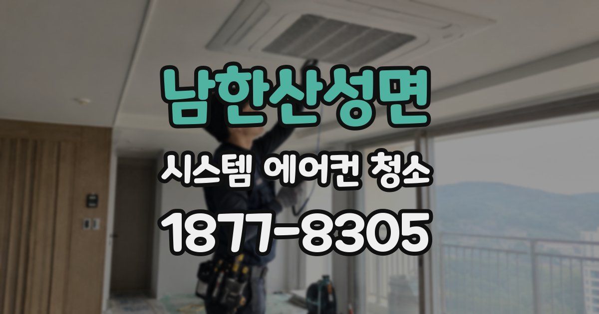 남한산성면 시스템 에어컨 청소