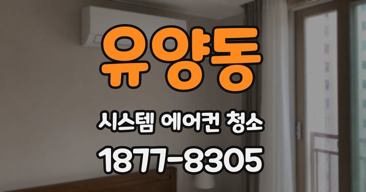 유양동 시스템 에어컨 청소