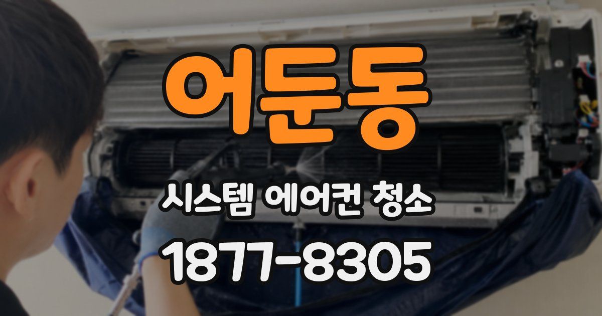 어둔동 시스템 에어컨 청소