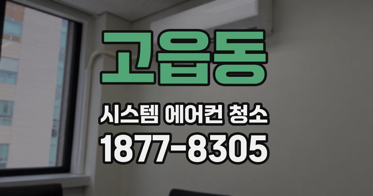 고읍동 시스템 에어컨 청소