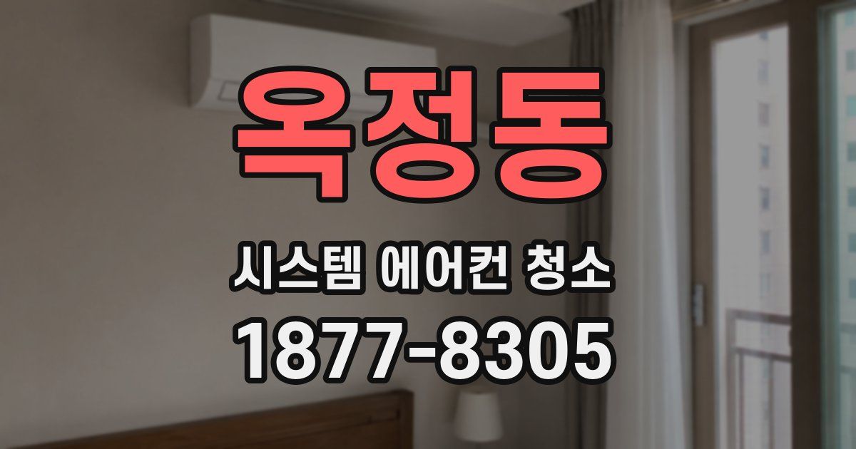 옥정동 시스템 에어컨 청소
