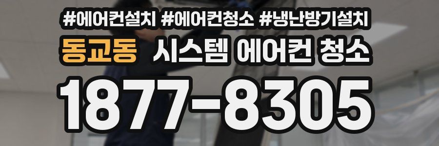 동교동 시스템 에어컨 청소
