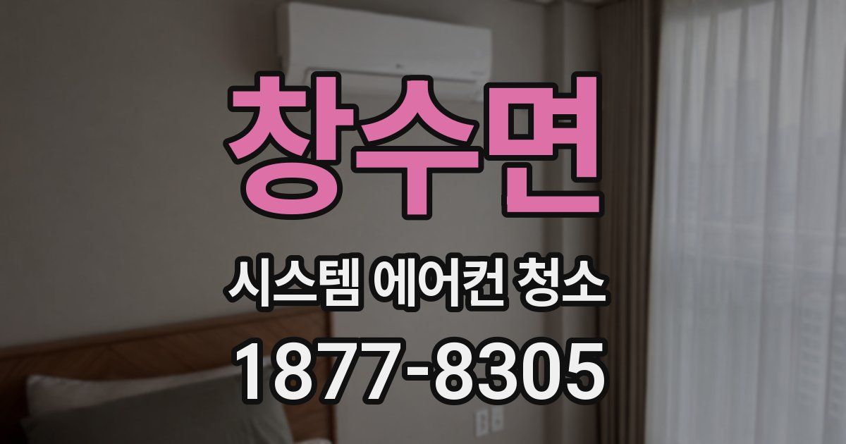 창수면 시스템 에어컨 청소