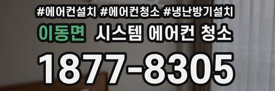 이동면 시스템 에어컨 청소