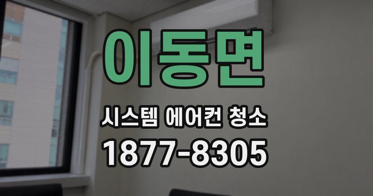 이동면 시스템 에어컨 청소