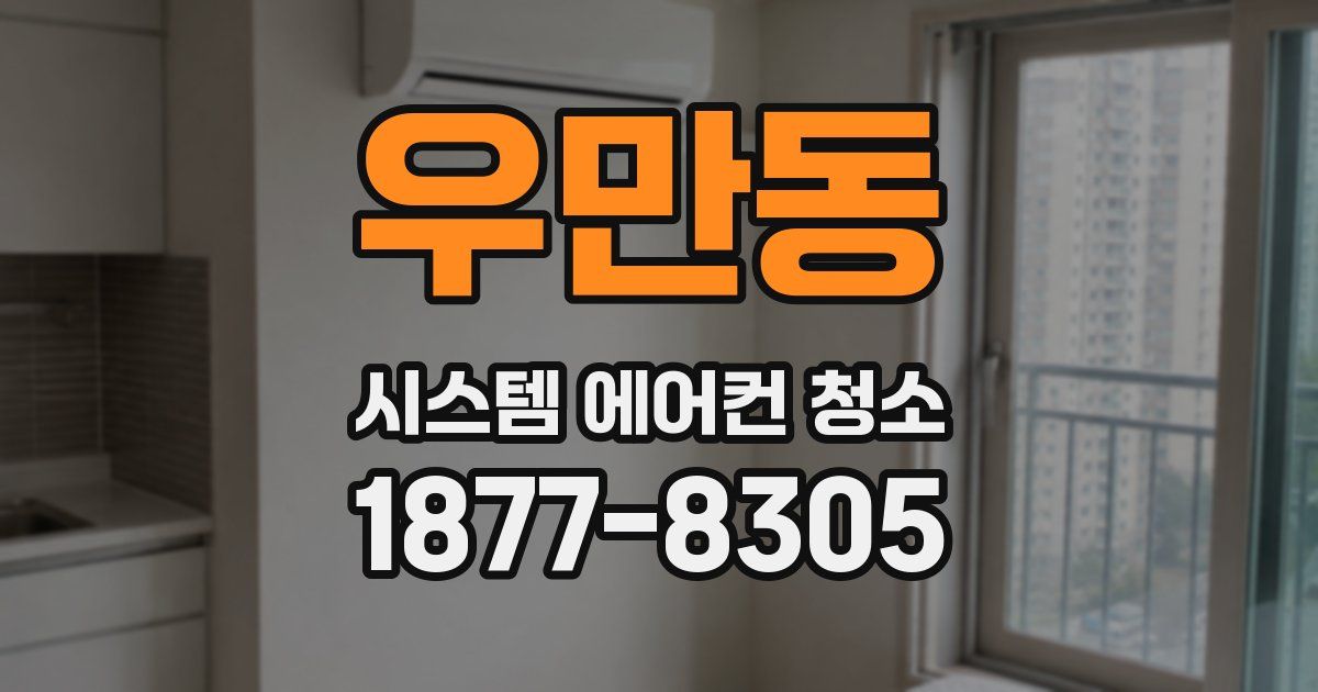 우만동 시스템 에어컨 청소