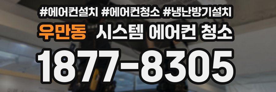 우만동 시스템 에어컨 청소