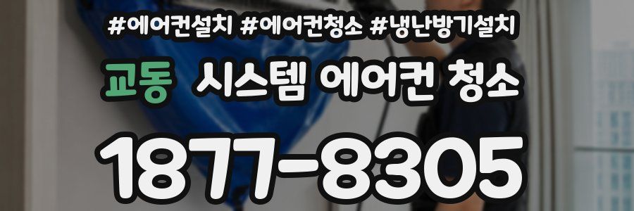 교동 시스템 에어컨 청소