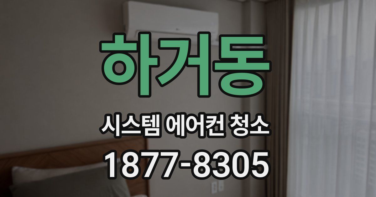 하거동 시스템 에어컨 청소