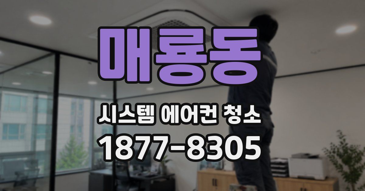 매룡동 시스템 에어컨 청소