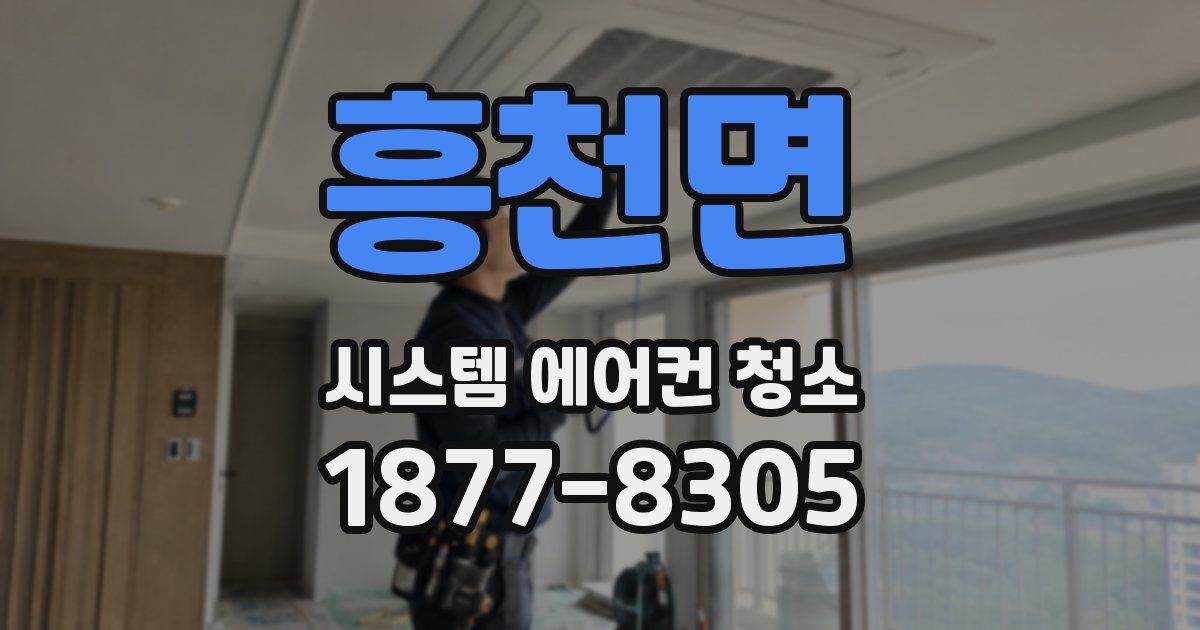 흥천면 시스템 에어컨 청소