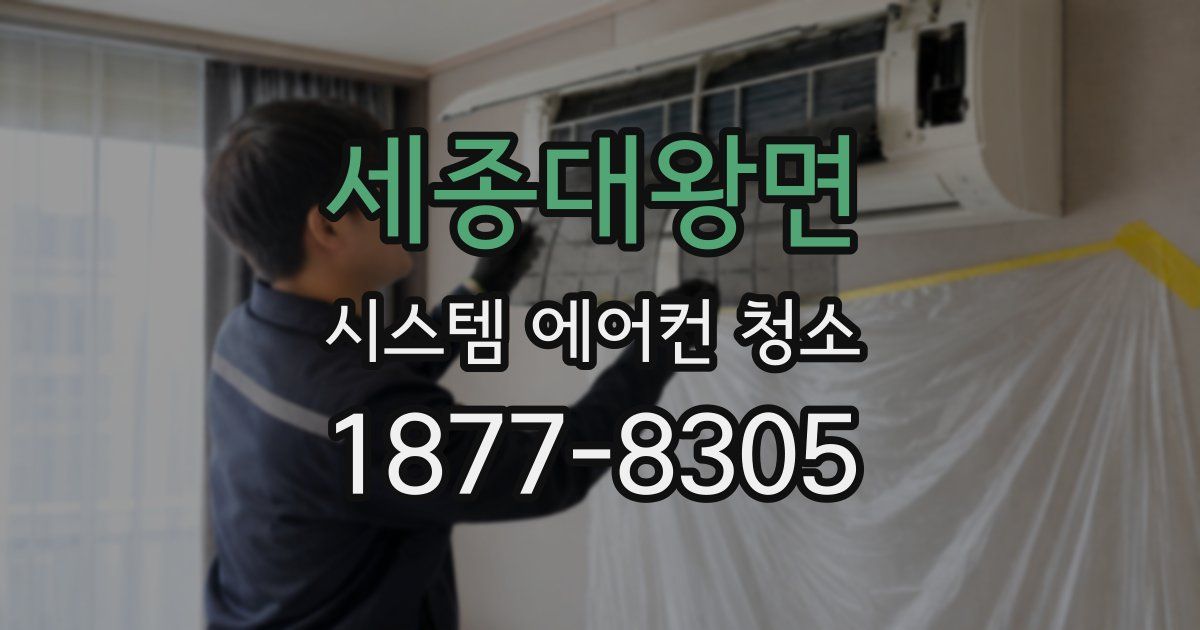 세종대왕면 시스템 에어컨 청소