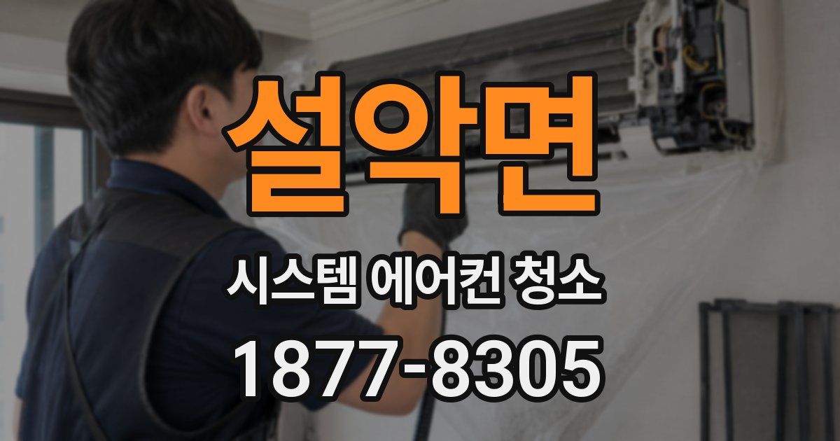 설악면 시스템 에어컨 청소