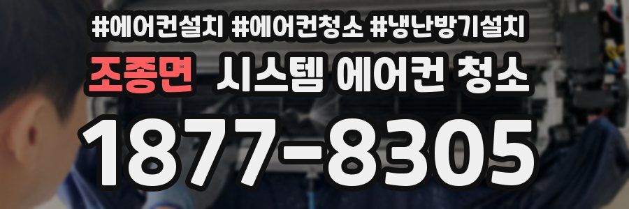 조종면 시스템 에어컨 청소