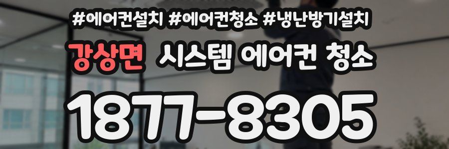 강상면 시스템 에어컨 청소