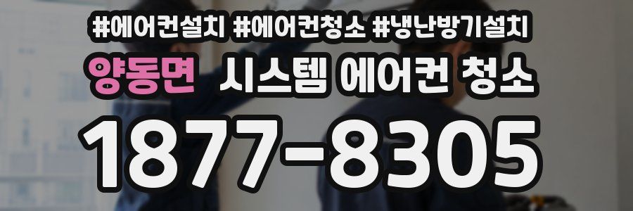 양동면 시스템 에어컨 청소