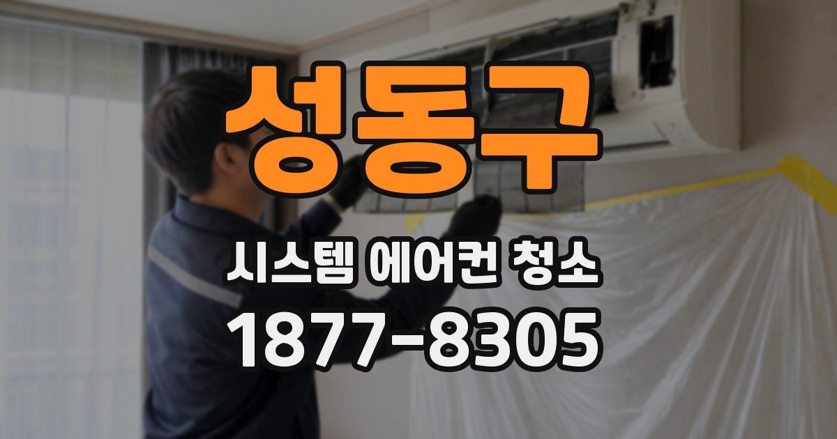 성동구 시스템 에어컨 청소