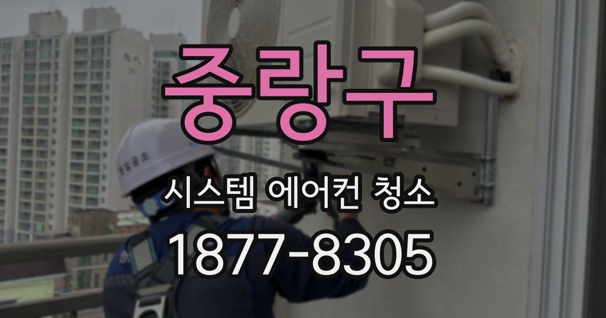 중랑구 시스템 에어컨 청소