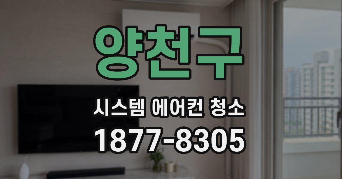 양천구 시스템 에어컨 청소
