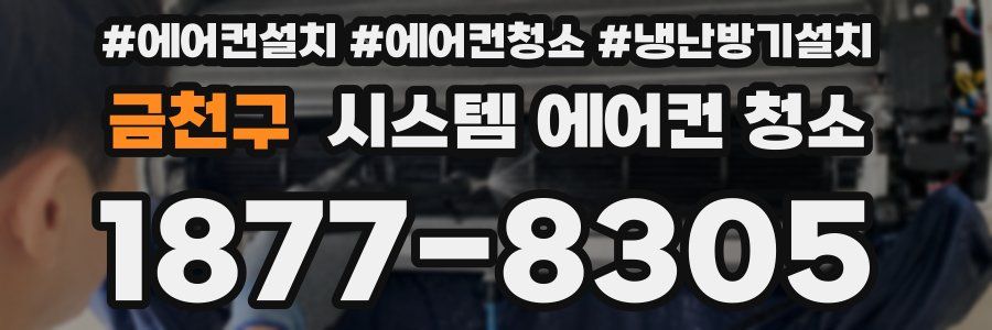 금천구 시스템 에어컨 청소