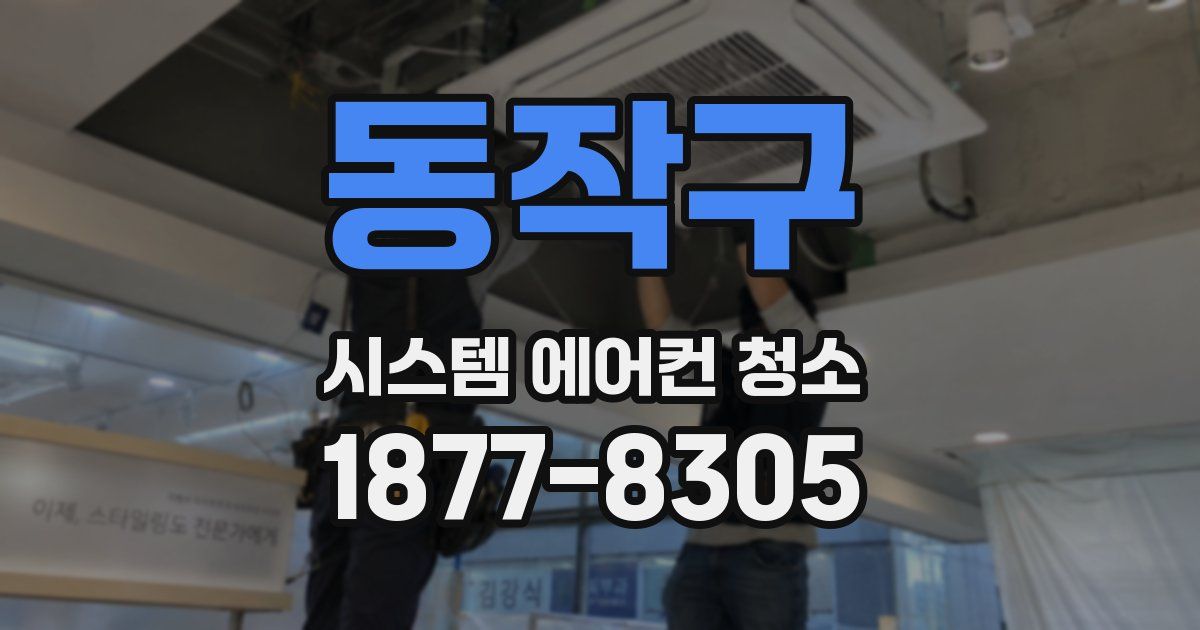 동작구 시스템 에어컨 청소