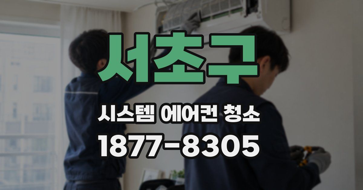 서초구 시스템 에어컨 청소