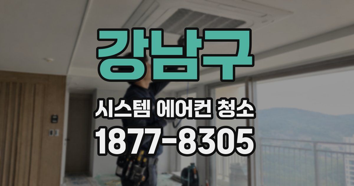 강남구 시스템 에어컨 청소