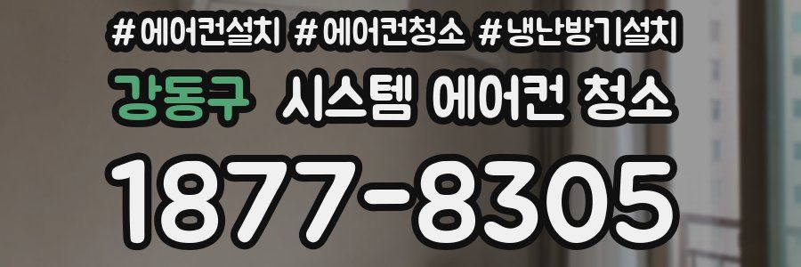 강동구 시스템 에어컨 청소