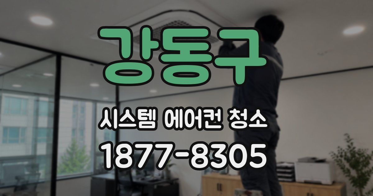 강동구 시스템 에어컨 청소