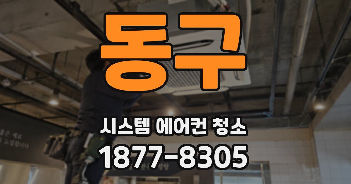 동구 시스템 에어컨 청소