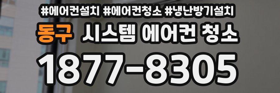 동구 시스템 에어컨 청소
